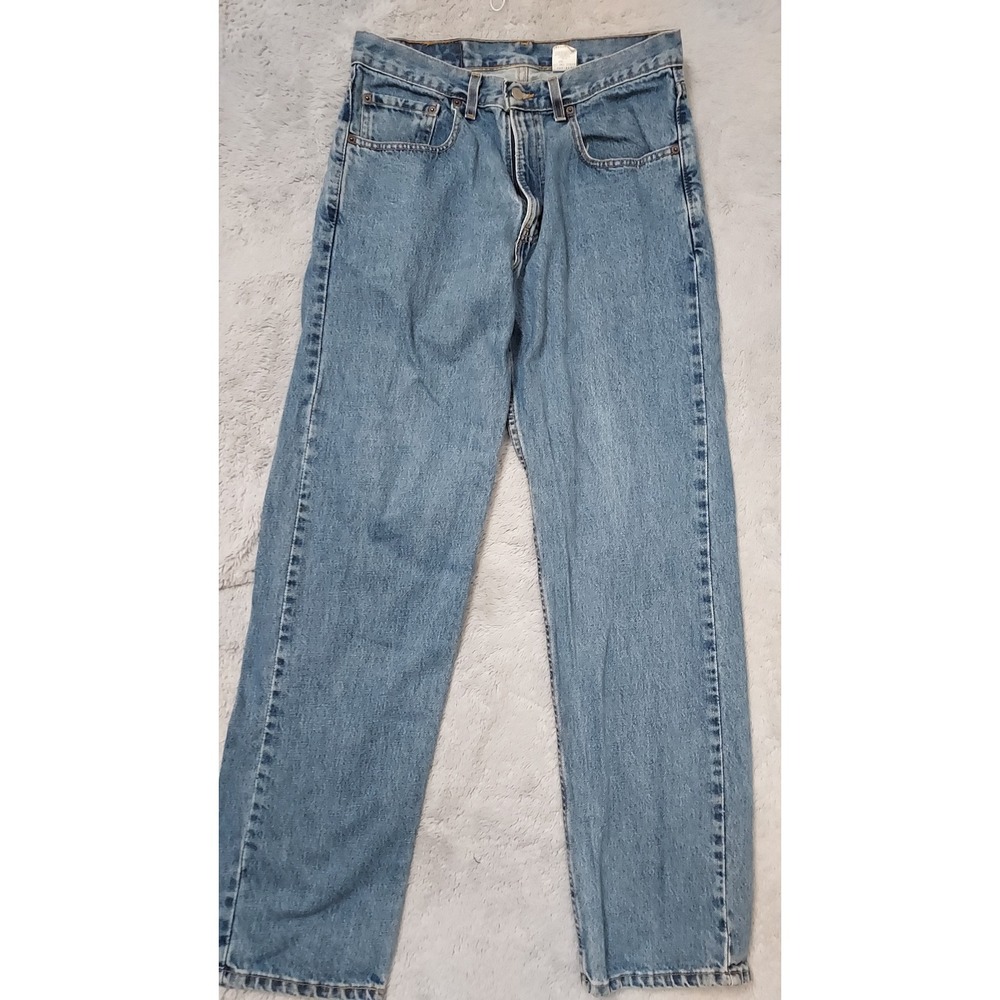 Vintage Levis 569 Jeans Mens 32x34 Loose Straight Fit Denim Blue Baggy Made USA